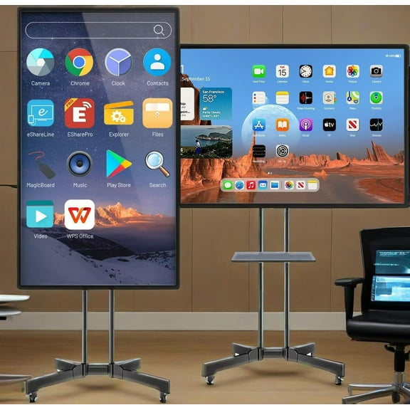 OmninexHub 49 Inch 4K Smart Board Touch Digital Electronic Calendar, Monitor Interactive Whiteboard And Smart Board for Classroom, Dual System Touchscreen for Presentation And Player for Advertisin