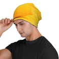 thumbnail image 3 of Xecao Yellow Lemon Print Beanie Knitted Hat for Men Women, Winter Fashion Knit Cuffed Caps Unisex, 3 of 7