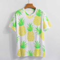 thumbnail image 3 of Lunarable Pineapple Women's Short Sleeve Tops Casual Blouses T Shirt, 3 of 6