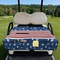 thumbnail image 2 of Yuyamidu Star USA Flag Golf Cart Seat Covers with Front Pockets Soft Golf Cart Seat Towel Blanket for 2 Passenger Seats All Weather Protection 4th of July Decor, 2 of 8