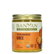 Banyan Botanicals Turmeric Ghee  Cultured Grass-Fed Organic Ghee (Clarified Butter) with Turmeric & Ginger  Oil & Butter Alternative for Cooking & Baking  5.65 oz  Non-GMO Gluten Free Vegetarian