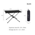 thumbnail image 3 of Escalada Shinetrip BBQ Picnic Senderismo Mesa Plegable Camping Muebles Escritorio (Negro), 3 of 8