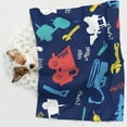 thumbnail image 6 of Naloa Colorful Excavator Dog Blanket, 3 Sizes Cat Blanket for Indoor Cats Large Medium Small Dog Gifts-Large, 6 of 8