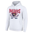 thumbnail image 2 of Men's Starter White Florida Panthers -80s Inspired Team Logo Graphic Pullover Hoodie, 2 of 3
