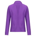 thumbnail image 4 of Idoravan Cardigans for Women Plus Sizes Clearance Women Casual Fashion Long-sleeved Cardigan Jacket Coat Outerwear Purple, 4 of 6