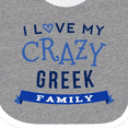 thumbnail image 4 of Inktastic Greek Family Funny Boys or Girls Baby Bib, 4 of 4