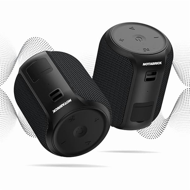 wonima11 【2PCS】 Bluetooth Speakers,Portable Wireless Speaker with 15W (30W) Stereo Sound, Active Extra Bass, IPX6 Waterproof Shower Speaker, Double Pairing, for Party, Home Theater, Game Theater