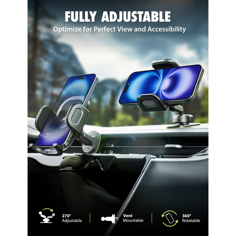 2-in-1 Air Vent and Dashboard Car Phone Mount photo 2