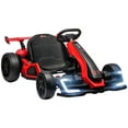 thumbnail image 1 of Aosom 24V Electric Go Kart, Kids Drift Kart with Adjustable Seat, Red, 1 of 10