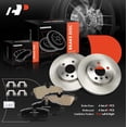 thumbnail image 6 of A-Premium 11.02 inch (280mm) Front Vented Disc Brake Rotors + Ceramic Pads Kit Compatible with Select Mini Models - Cooper 2014 2015 2016, 6-PC Set, 6 of 6
