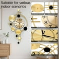 thumbnail image 6 of 45cm/17.7-InchA Large Modern Minimalist Metal And Iron Creative Wall Clock for Dining Rooms And Offices, Serving As Wall Decor, Crafts, Home Decoration, And Suitable for Christmas, Halloween, And New, 6 of 10