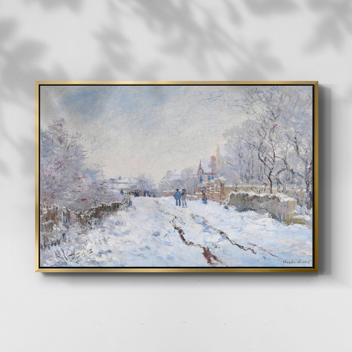 Vintage Landscape-CCXCV By Wexford Home Framed in Gold Wood Gallery Wrapped Canvas 25 in. x 37 in.