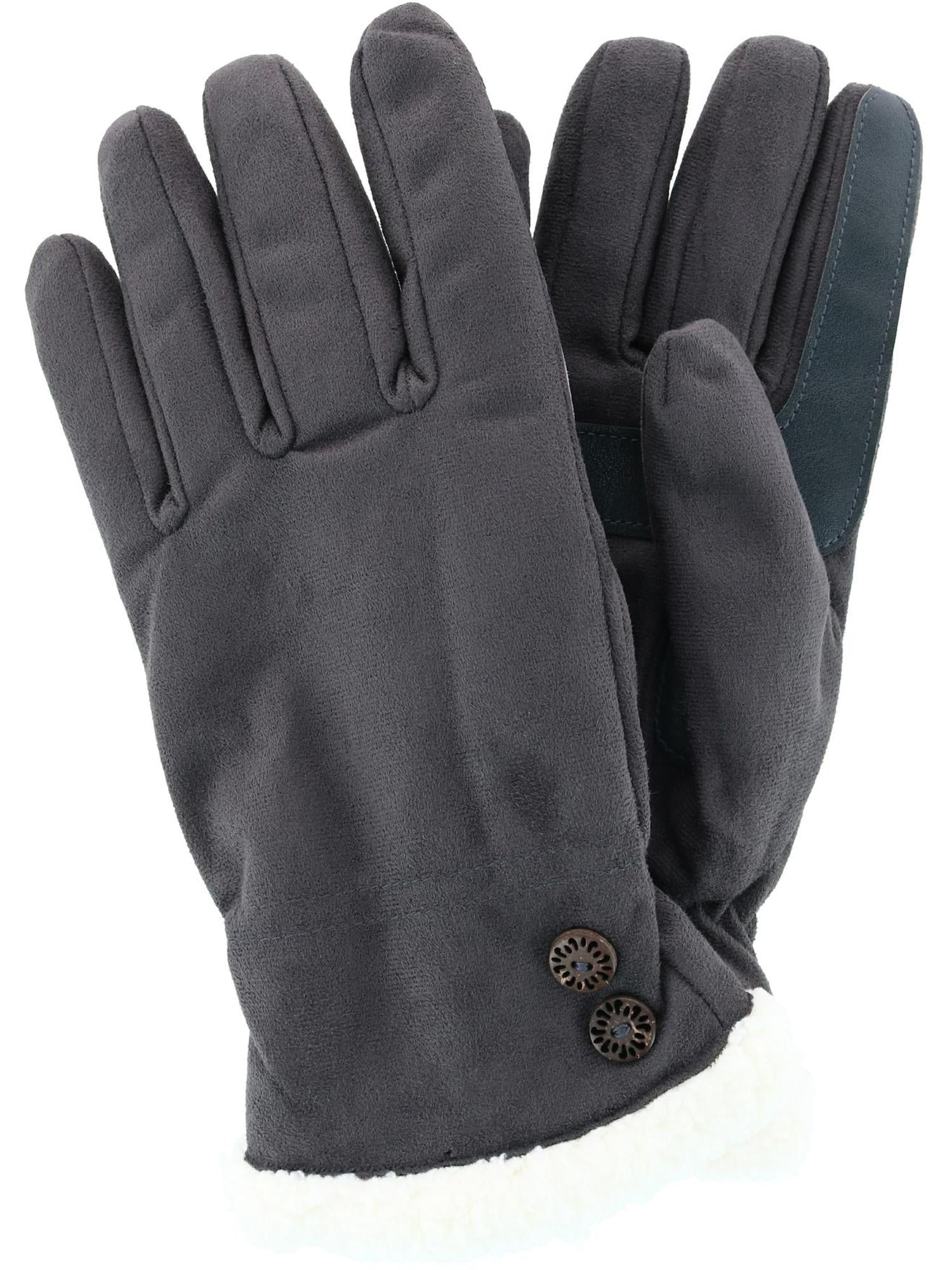 reinigen Frank Worthley Vulkanisch Isotoner Microfiber Winter Glove with Button Detail (Women) - Walmart.com