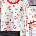 thumbnail image 4 of NIEWTR Toddler Pajamas Set for Boys Girls Short Sleeve Round Neck Top + Breathable Shorts 2-Piece Summer Outfits for 18-24M 2T 3T 4T Gift Set(A-Red,4-5 Years), 4 of 4