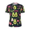 thumbnail image 5 of Wukai Avocado Love Print Men's Short-Sleeved Mesh T-Shirt,Quick-Dry Short Sleeve Workout T-Shirt-6X-Large, 5 of 8