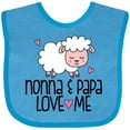 thumbnail image 3 of Inktastic Nonna and Papa Grandchild Lamb Boys or Girls Baby Bib, 3 of 4
