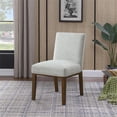 thumbnail image 2 of HomePop Kolbe Transitional Woven Fabric Dining Chair, Gray (Set of 2), 2 of 10