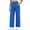 27" inseam: 73# 1Pack:Blue, variant on Womens Plus Size 29" Wide Leg Pants Athletic Yoga Leggings Casual Sweatpants Stretch Dress with Pockets,Black+Black,US Size 2XL