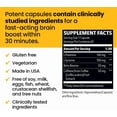 thumbnail image 6 of LifeSeasons NeuroQ - Quick Thinking Supplement Pills - Boosts Alertness + Supports Mental Focus - L-Theanine Caffeine L-Tyrosine & Beta-Alanine (60 Capsules), 6 of 6