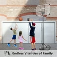 thumbnail image 4 of HooKung Portable Basketball Hoop Height Adjustable Basketball Goal 7.5ft - 9.2ft with 32 Inch Backboard and Wheels for Adults Kids Outdoor, 4 of 8
