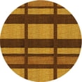 thumbnail image 1 of Ahgly Company Machine Washable Indoor Round Transitional Saffron Red Area Rugs, 8' Round, 1 of 7