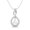 Sterling Silver, variant on Teardrop Pear Shape Pearl Pendant 925 Sterling Silver Rose Vermeil Women's Chain Necklace