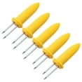 thumbnail image 1 of Pinchos para maíz, de acero inoxidable, para pinchos de maíz para barbacoa, con dos pasadores, para pinchos de maíz dulce y tenedores para barbacoa casera., 1 of 5