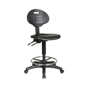 Nicer Furniture AP570 Durable Urethane Ergonomic Drafting Chair with Adjustable Footrest