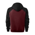 thumbnail image 4 of LWavelet Mens Casual Long Sleeve Pullover Hoodie with Zipper Pockets and Adjustable Drawstring Hood for Outdoor Activities, 4 of 5