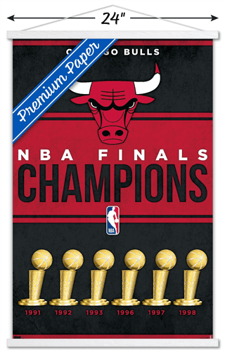 NBA Chicago Bulls - Champions 23 Wall Poster, 22.375
