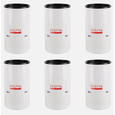 6Pcs Fuel Filter Kit for Cummins ISX ISXE5  Kenworth T680, Peterbilt 386 & More (2010-2018)