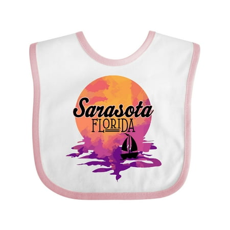 

Inktastic Sarasota Florida Beach Trip Gift Baby Girl Bib