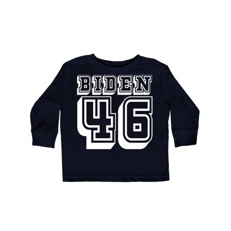 

Inktastic Biden 46 Voting 2020 In Black Text Gift Toddler Boy or Toddler Girl Long Sleeve T-Shirt