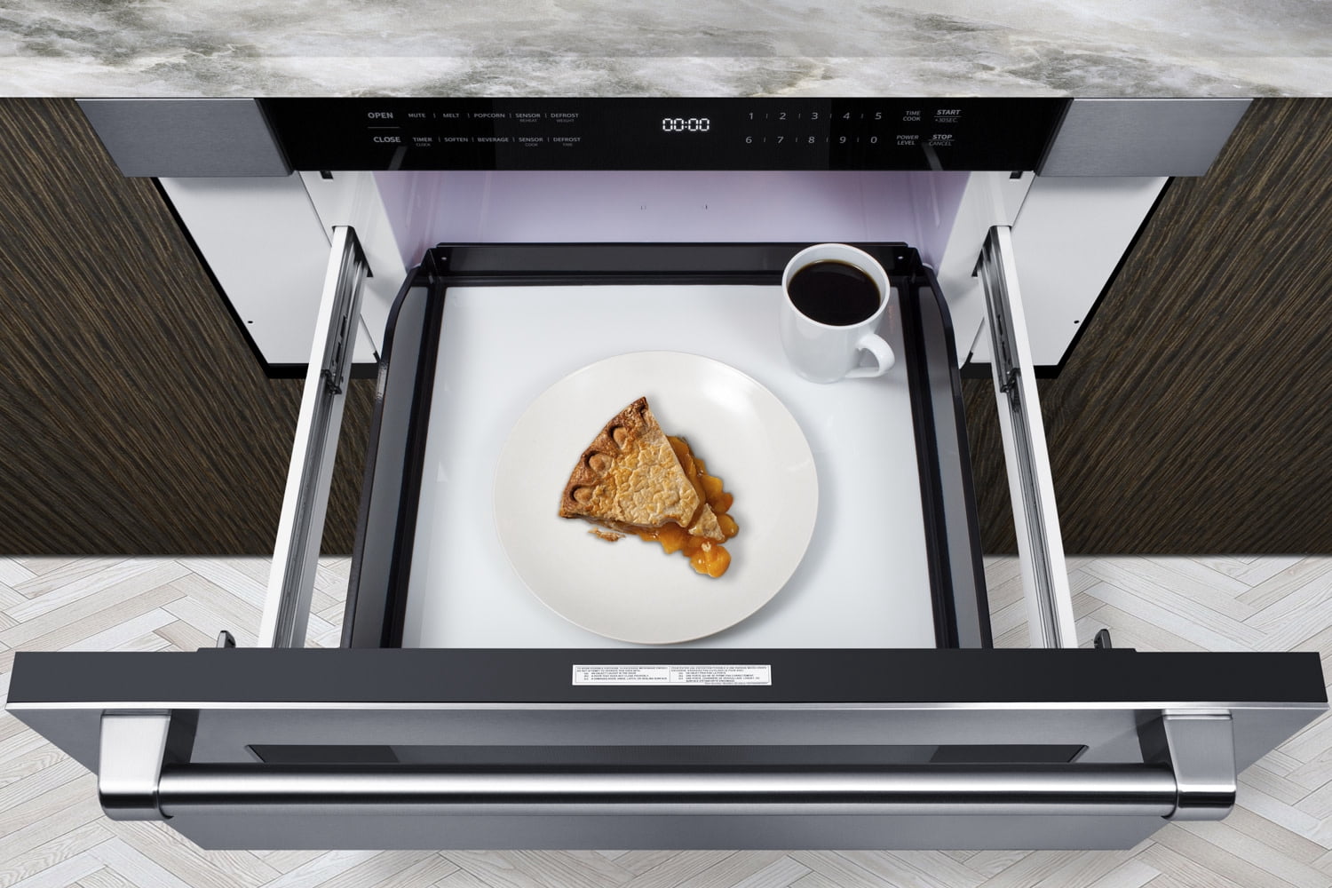 Summit Appliance MDR30SS 30 in. Wide Built-In Drawer Microwave
