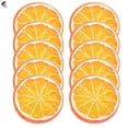 thumbnail image 3 of PULLIMORE 10 Pcs Fake Lemon Slice Artificial Fruit Simulation Plastic Lemon Slices Home Decor (Orange), 3 of 8