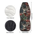 thumbnail image 6 of Jiueut Deer Wood American Flag Maple Leaf Print Seat Covers for Car, Anti-Slip Automotive Seat Covers Wear-Resisting 2pcs Vehicles Interior Accessories, Fit for Most Vehicle, Sedan, Truck, SUV, Van, 6 of 7