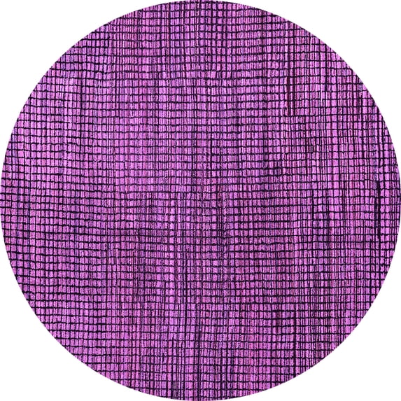 Ahgly Company Indoor Round Abstract Purple Modern Area Rugs, 5' Round