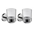 thumbnail image 4 of Pasta De Dientes Vaso De Vidrio Aleación De Zinc Montado En La Pared Baño Cepillo De Dientes Organizador Soporte Vogacara HA017894-00, 4 of 5