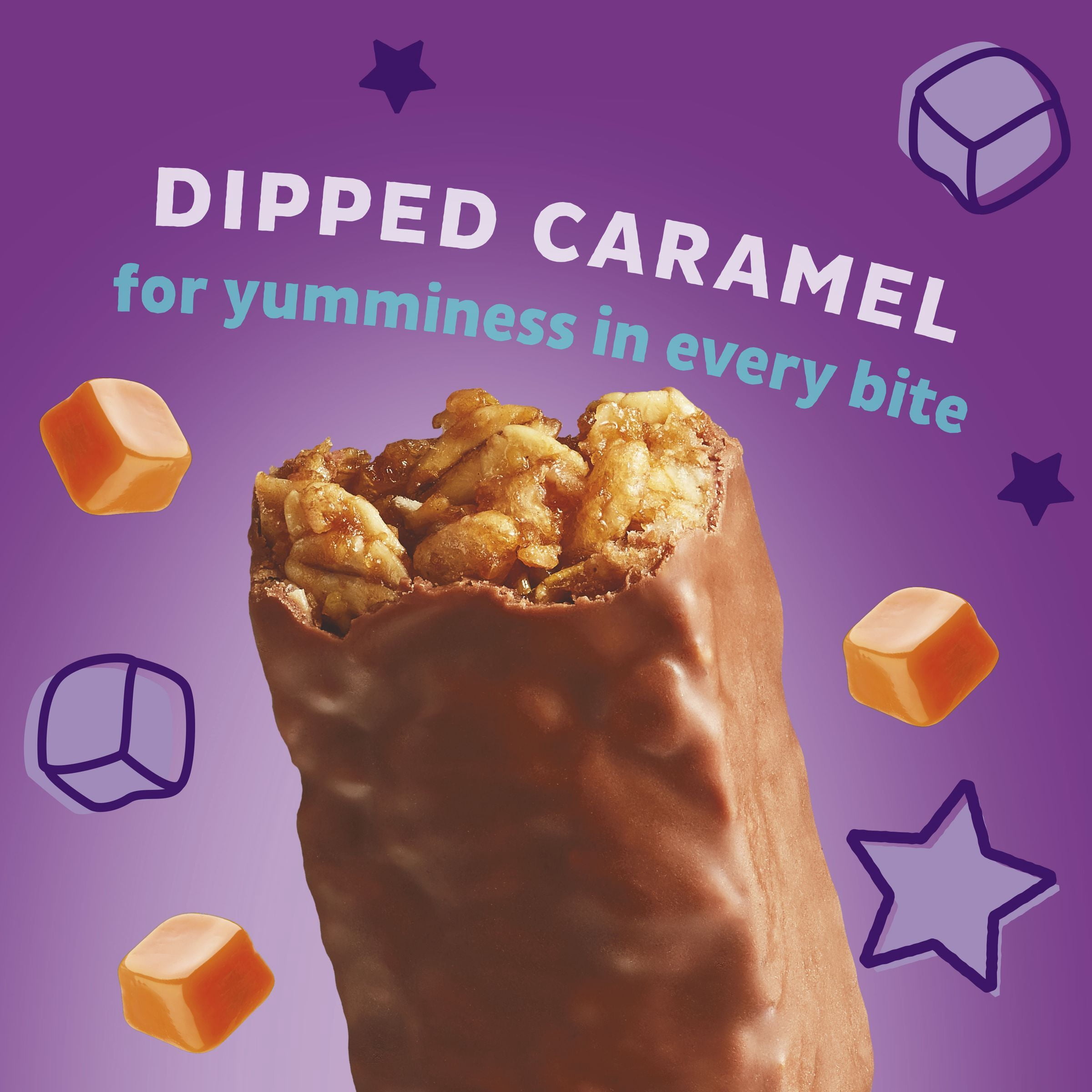 Annie's Organic Dipped Granola Bars, Caramel, Peanut Free, 10 Bars, 9.2 oz