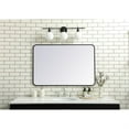 thumbnail image 2 of Soft corner metal rectangular mirror 28x42 inch in Black, 2 of 5