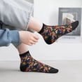 thumbnail image 2 of Fuzoiu Orchids Flowers Print Adult Socks, Crew Moisture-wicking Socks, Unisex Cushion Crew Socks,Casual Sports Ankle Socks, 2 of 7