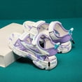 thumbnail image 6 of Gubotare Sandals for Toddler Boys Boys Girls Summer Outdoor Athletic Sport Sandals Walking Hiking Hook and Loop Adjustable Size 3.5 (Purple,3.5 Big Kid), 6 of 7