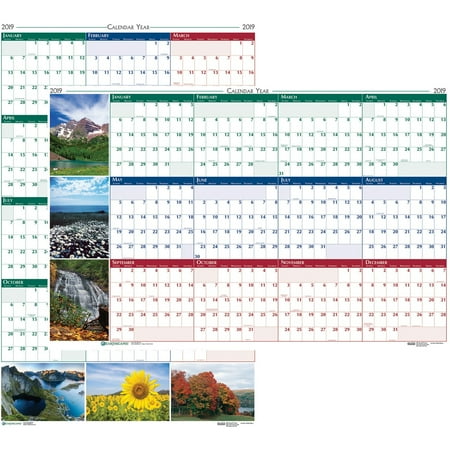 Earthscapes Puppies Wall Calendar - House of Doolittle, HOD393, Earthscapes Laminated Wall Calendar, 1 Each, Assorted