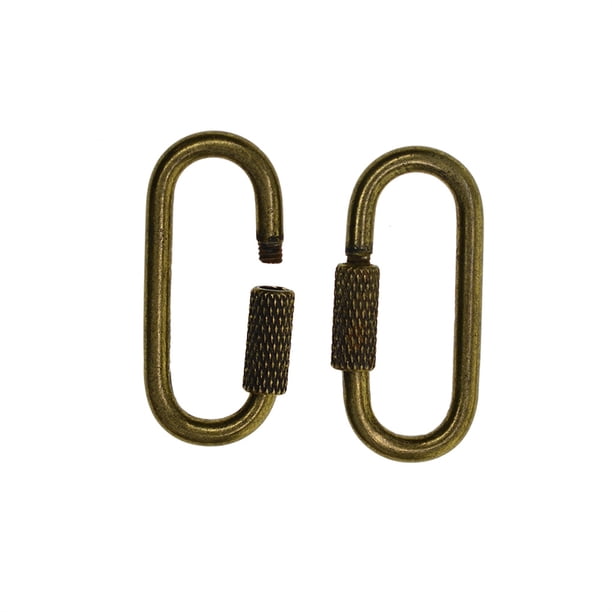 sweethay Paquete de 12 mosquetones de bloqueo de tornillo para escalada en roca, anillo en D, llavero para acampar al aire libre, ganchos colgantes, Type7 NO7 sweethay HA010907-02