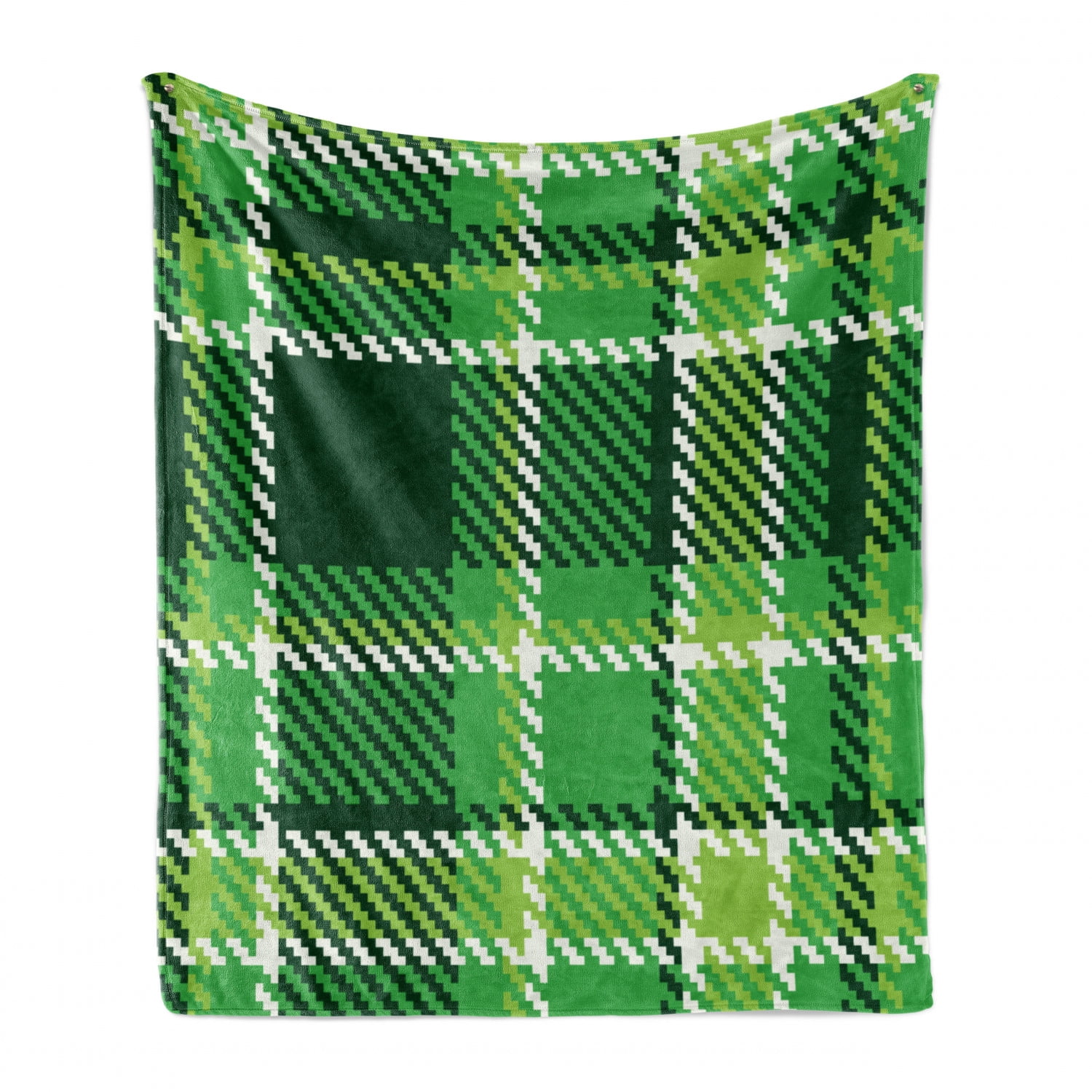 Checkered Soft Flannel Fleece Throw Blanket, Old Fashioned Irish