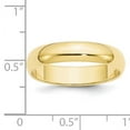 thumbnail image 4 of Primal Gold 10 Karat Yellow Gold 5mm Half Round Wedding Band Size 8.5, 4 of 7