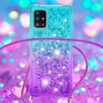 thumbnail image 4 of Funda para Samsung Galaxy A51 5G Brillantina Líquida Divertida Reluciente y con Cristales en Movimiento Cuerpo Cruzado con Cordón Ajustable, 4 of 5