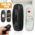 thumbnail image 4 of 240V 10A Inline On/Off Button Table Lamps Desk Light Cord Cable Switch, 4 of 5