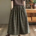 thumbnail image 2 of hotojiny Maxi Skirts for Women Spring Fashion Clothes Casual Plaid Flowy Long Skirts Lounge Vacation Beach Skirts, 2 of 4
