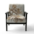 thumbnail image 4 of Designart "Single Beige Flower III" Upholstered Floral & Botanical Accent Chair and Traditional Arm Chair - Multiple Color & Pattern, 4 of 7